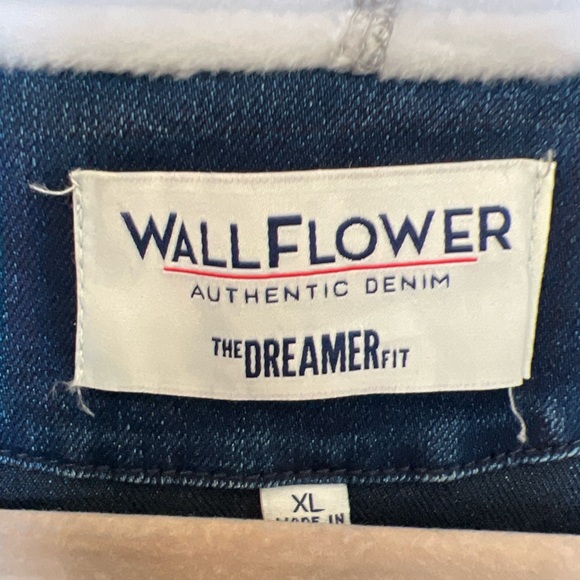 Wallflower Authentic Denim Jacket with Tan Accents - Picture 4 of 7